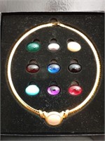 Joan Rivers Omega interchangable stone necklace