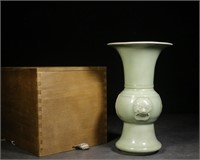 Chinese Celadon Longquan Gu Vase