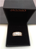 Beautiful Sterling Jeulia Ring size 8