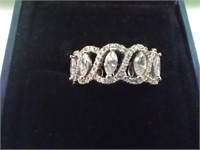 Beautiful Jeulia sterling silver ring size 8