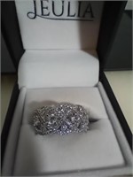 Amazing Jeulia sterling silver ring size 8