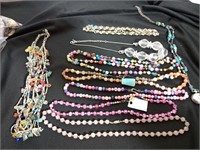 Great group of costume necklaces, some are