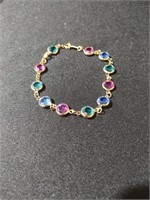 Swarovski multi color crystal bracelet