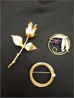 3 darling costume brooches