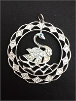 Swan lake pendant by Sarah Coventry