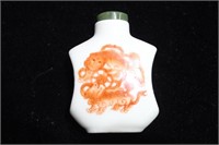 Chinese Copper Red Porcelain Snuff Bottle