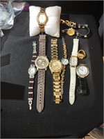 Group of ladies watches, not tested at time of