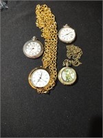 Group of 4 pocket watches including a cool