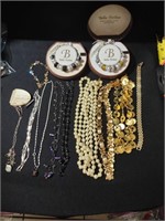 Group of costume necklaces, including Avon,