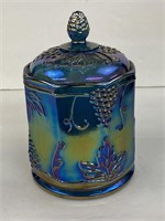 Vintage Indiana Carnival Glass Canister Jar
