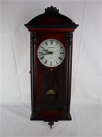 Classic Manor Dark Wood Quartz Wall Clock