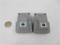 2 cartes mémoire pour Nintendo 64