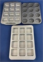 (3) Muffin pans including Cook’s Essentials and