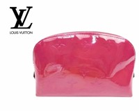 LOUIS VUITTON Pink Vernis Cosmetic Pouch
