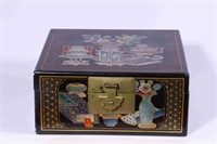 Tongxing Mark, Chinese Lacqure Wood Jewelry Box