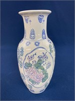 Oriental Vase with birds and flowers 12