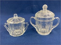 (2) EAPG Sugar Dishes with lids, they both have