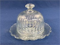 Vintage Heisey Glass Colonial Round Covered