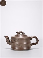 Chinese Yixing Zisha Bamboo Teapot,Mark