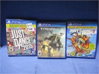 PS4 games, Just Dance, Titalfall, Just Cause
