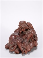 Chinese Huangyang Wood Carved Luohan