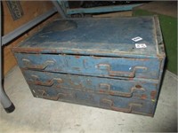 Metal drawers with hardware