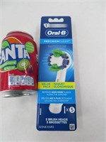 5 brossettes de rechange neuves, Oral-B