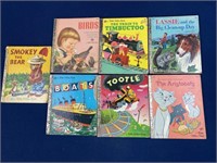 (7) 1970’s Little Golden Books including Smokey