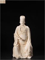 Chinese Blanc De Porcelain Figural