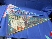 1993 World Champs and world series flags