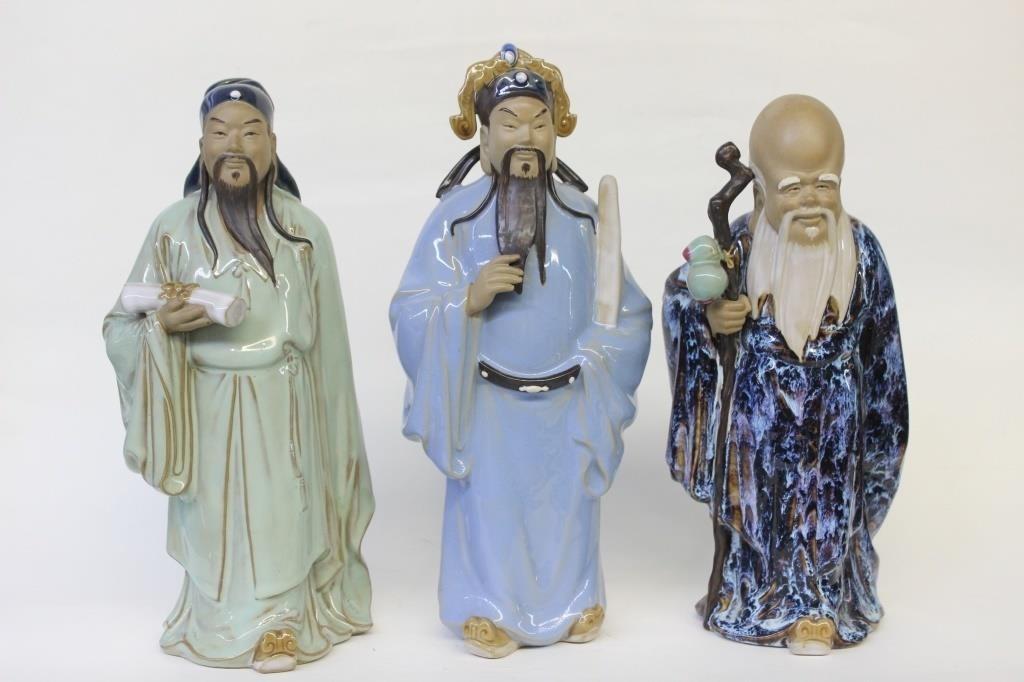 Three Chinese Pottery Figurines