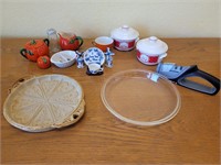 Assortment of kitchen items and dishes