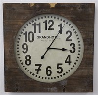 Pottery barn Grand Hotel Wooden Wall Clock