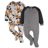 Baby Boys Toddler Fleece Footed Pajamas-2Pcs, 3T