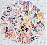 40 Pcs Waterproof Anime Girl Stickers