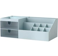 Desk Makeup Organizer- Blue