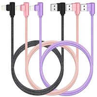 Pack of 3 6FT Lightning Cable to USB Braised Cords