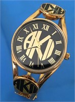 VTG Anne Klein Watch Very Rare , Gold Tone New