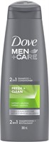 Dove Men  2 in 1 Shampoo and Conditioner-355ml