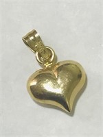 14k yellow Gold heart pendant JEWELRY