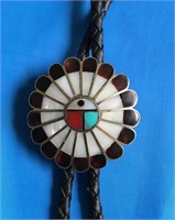 Sterling silver Bennett Bolo Tie Turquoise,