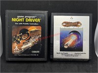 Night Driver and Journey Escape Atari Game