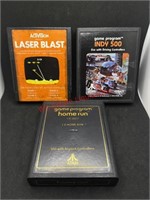 Laser Blast, Indy 500, Home Run ATARI GAMES
