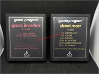 Space Invaders & Street Racer ATARI Games