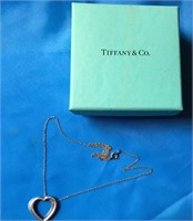 Tiffany & Co. 925 Sterling Silver Heart Pendant