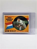 1960 TOPPS JIM KAAT ROOKIE CARD. NICE CARD