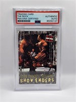 THE ROCK SIGNED CARD. RARE AUTOGRAPH