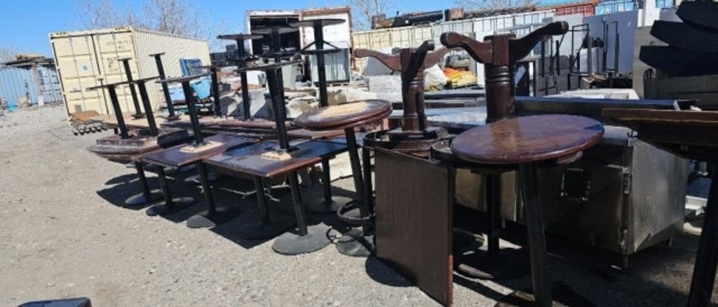 Large lot of restaurant and bar tables