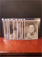 LOT OF 8 1948 PICTURE PACK PLAYER 6.5X9 CARDS.