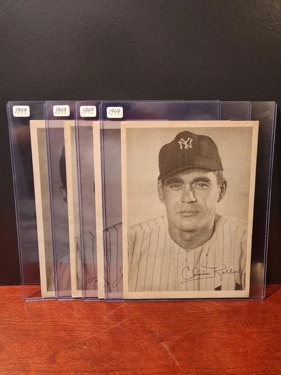 LOT OF 4 1949 PICTURE PACK 6.5X9 CARDS